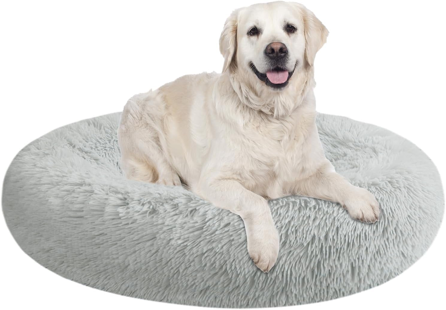 Washable Round Pet Bed – 20” Cat Bed & Small to Medium Dog Bed, Slip-Resistant - Majestic Dog & Cat Pet Boutique