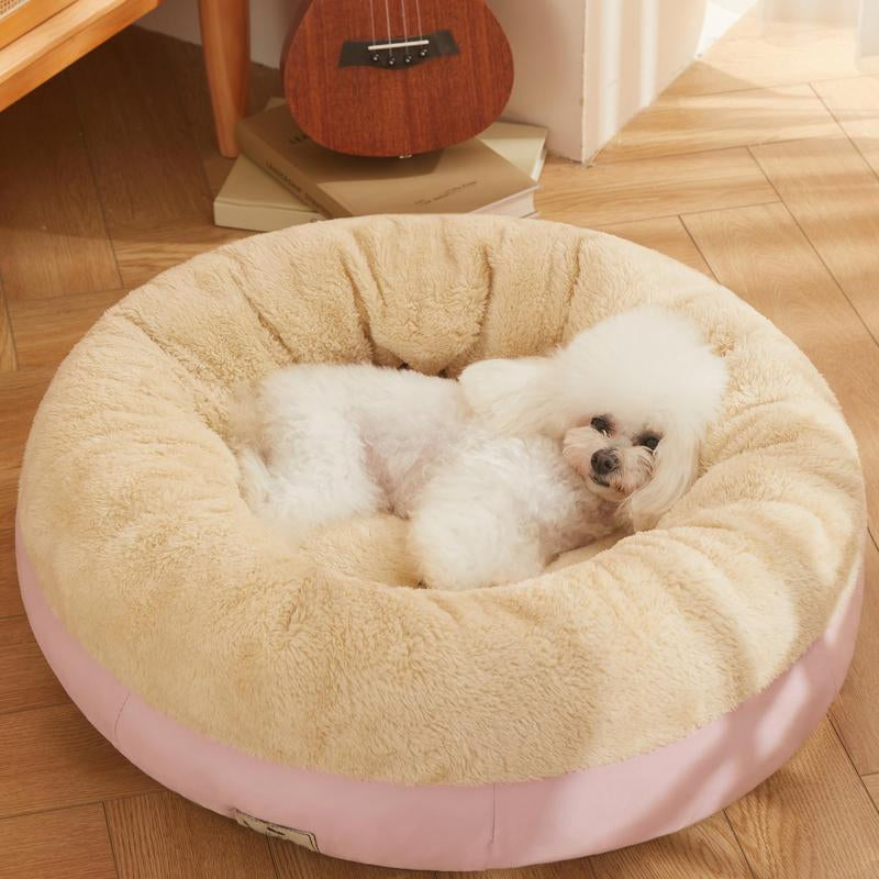 Washable Cozy Pet Donut Bed - Anti-Slip Comfort - Majestic Dog & Cat Pet Boutique