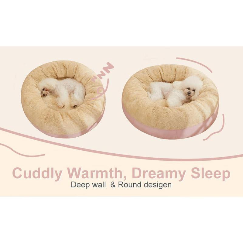 Washable Cozy Pet Donut Bed - Anti-Slip Comfort - Majestic Dog & Cat Pet Boutique