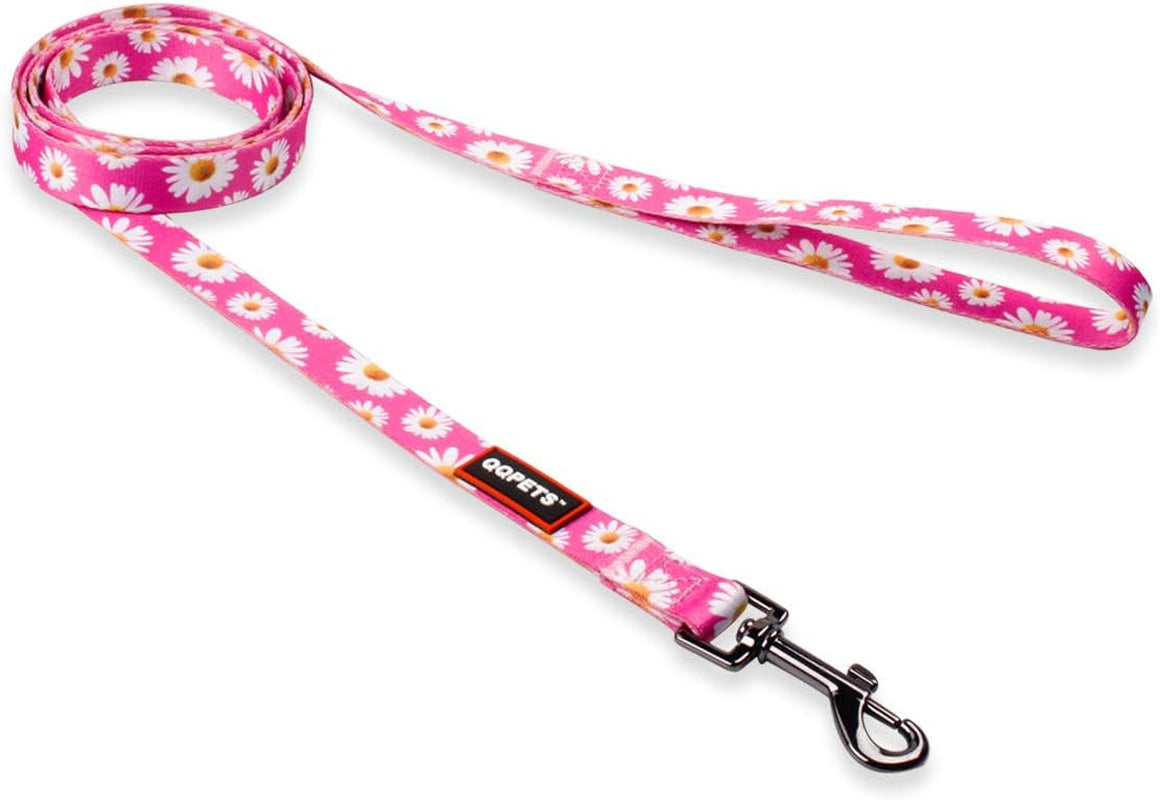 Dog Harness Leash Set Adjustable Heavy Duty No Pull Halter Harnesses for Small Medium Large Breed Dogs Back Clip Anti-Twist Perfect for Walking (XS(12"-18" Chest Girth), Daisy)