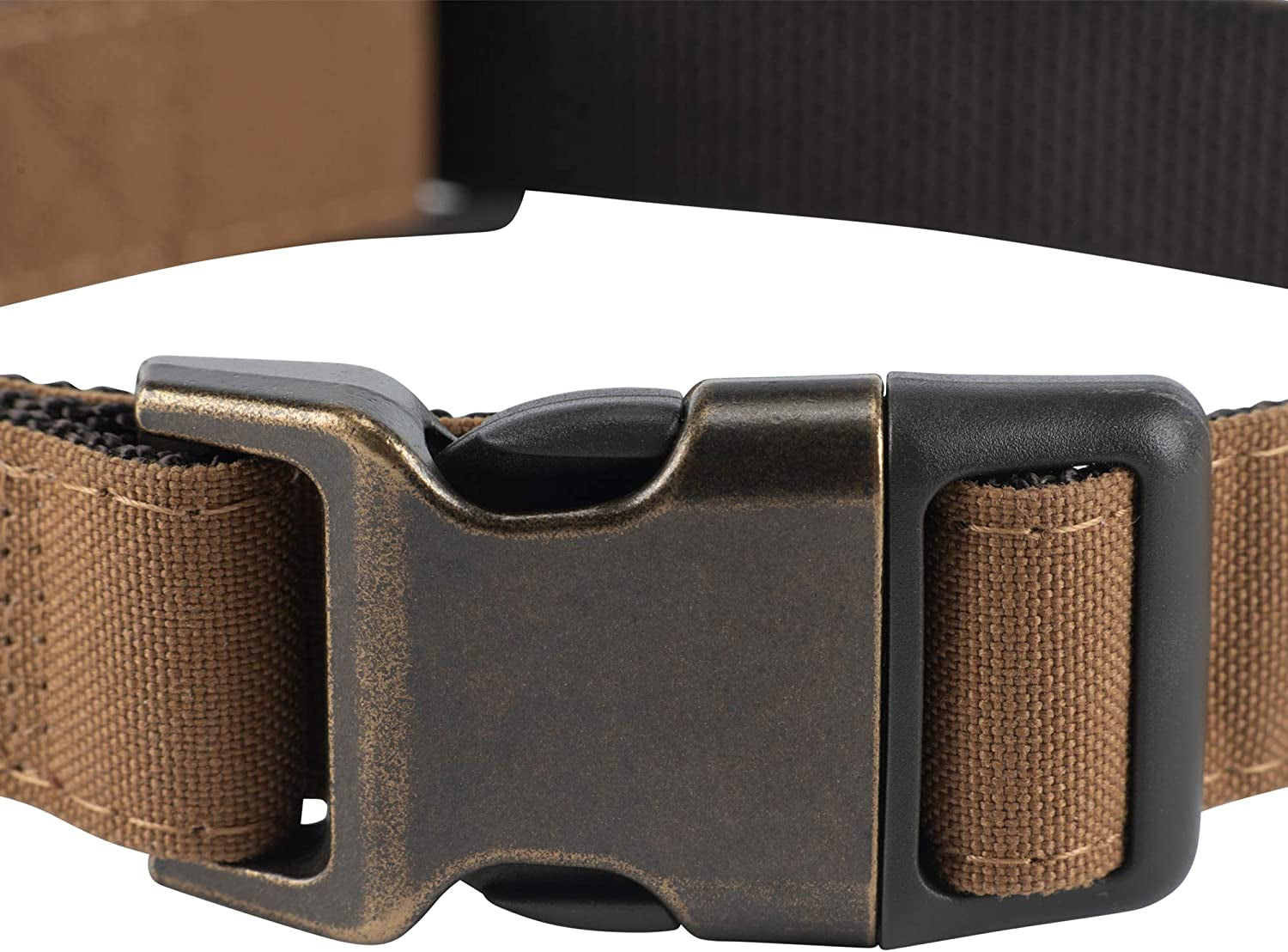 Nylon Duck Dog Collar  Brown/Dark Brown Large