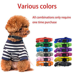 Colorful Breakaway Pet Collars, 12Pcs/Set Safety Buckle Puppy Collars Kitten Collar, Mixed Colors Nylon Pet Collars, Pet Stuff - Majestic Dog & Cat Pet Boutique