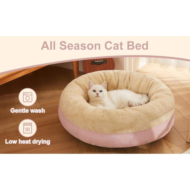 Washable Cozy Pet Donut Bed - Anti-Slip Comfort - Majestic Dog & Cat Pet Boutique