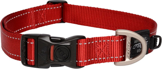 Reflective Dog Collar for Extra Large Dogs, Adjustable from 17-27 Inches, Red