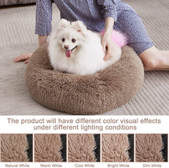 Orthopedic Dog Bed Comfortable Donut Cuddler round Dog Bed Ultra Soft Washable Dog and Cat Cushion Bed (Style 6)