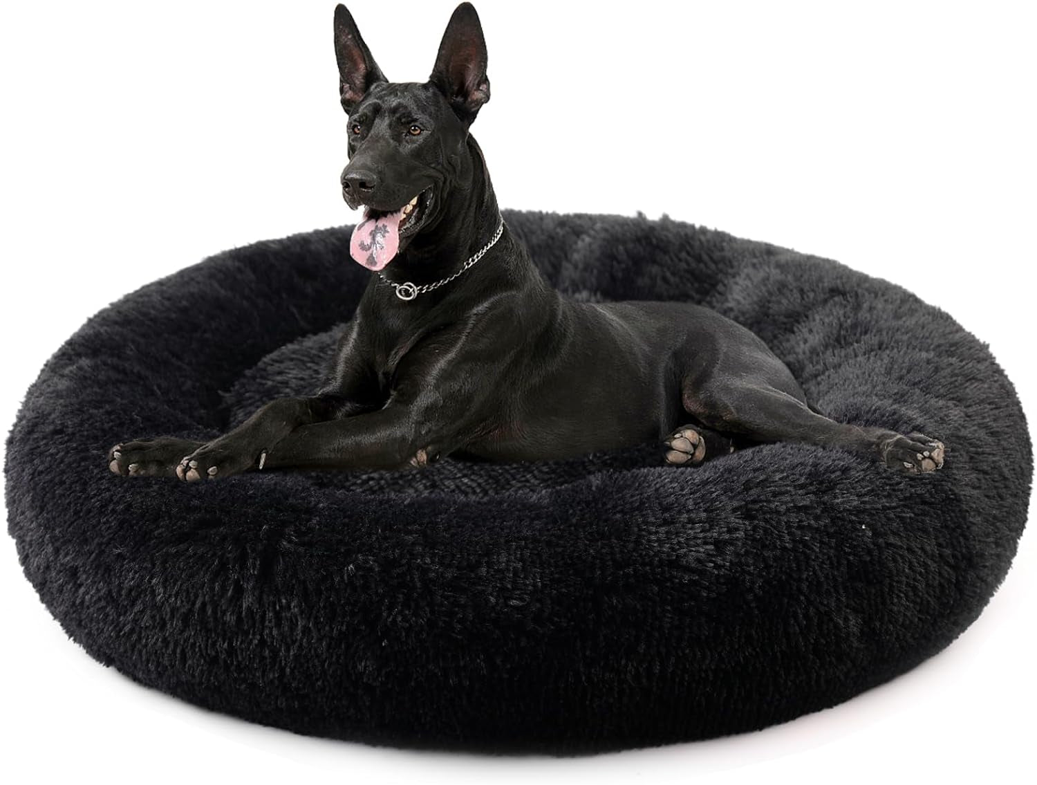 Washable Round Pet Bed – 20” Cat Bed & Small to Medium Dog Bed, Slip-Resistant - Majestic Dog & Cat Pet Boutique