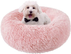 Washable Round Pet Bed – 20” Cat Bed & Small to Medium Dog Bed, Slip-Resistant - Majestic Dog & Cat Pet Boutique