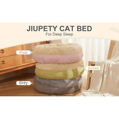 Washable Cozy Pet Donut Bed - Anti-Slip Comfort - Majestic Dog & Cat Pet Boutique