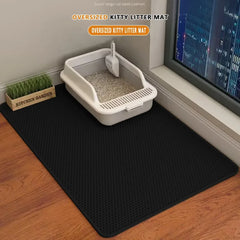 "Double Layer Waterproof Cat Litter Mat – Non-Slip & Washable"