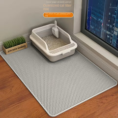 "Double Layer Waterproof Cat Litter Mat – Non-Slip & Washable"