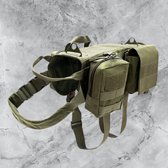 Ihrtrade Tactical Dog Harness – Adjustable Military Molle Vest - Majestic Dog & Cat Pet Boutique