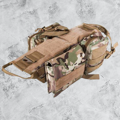 Ihrtrade Tactical Dog Harness – Adjustable Military Molle Vest - Majestic Dog & Cat Pet Boutique