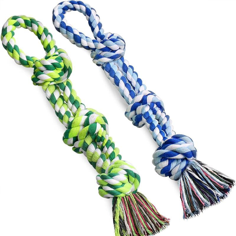 UPSKY Christmas Dog Rope Toys ,Dental Cleaning Chew Toys, Dog Tug Toy for Boredom, Dog Rope Toys for Medium Large Pet - Majestic Dog & Cat Pet Boutique