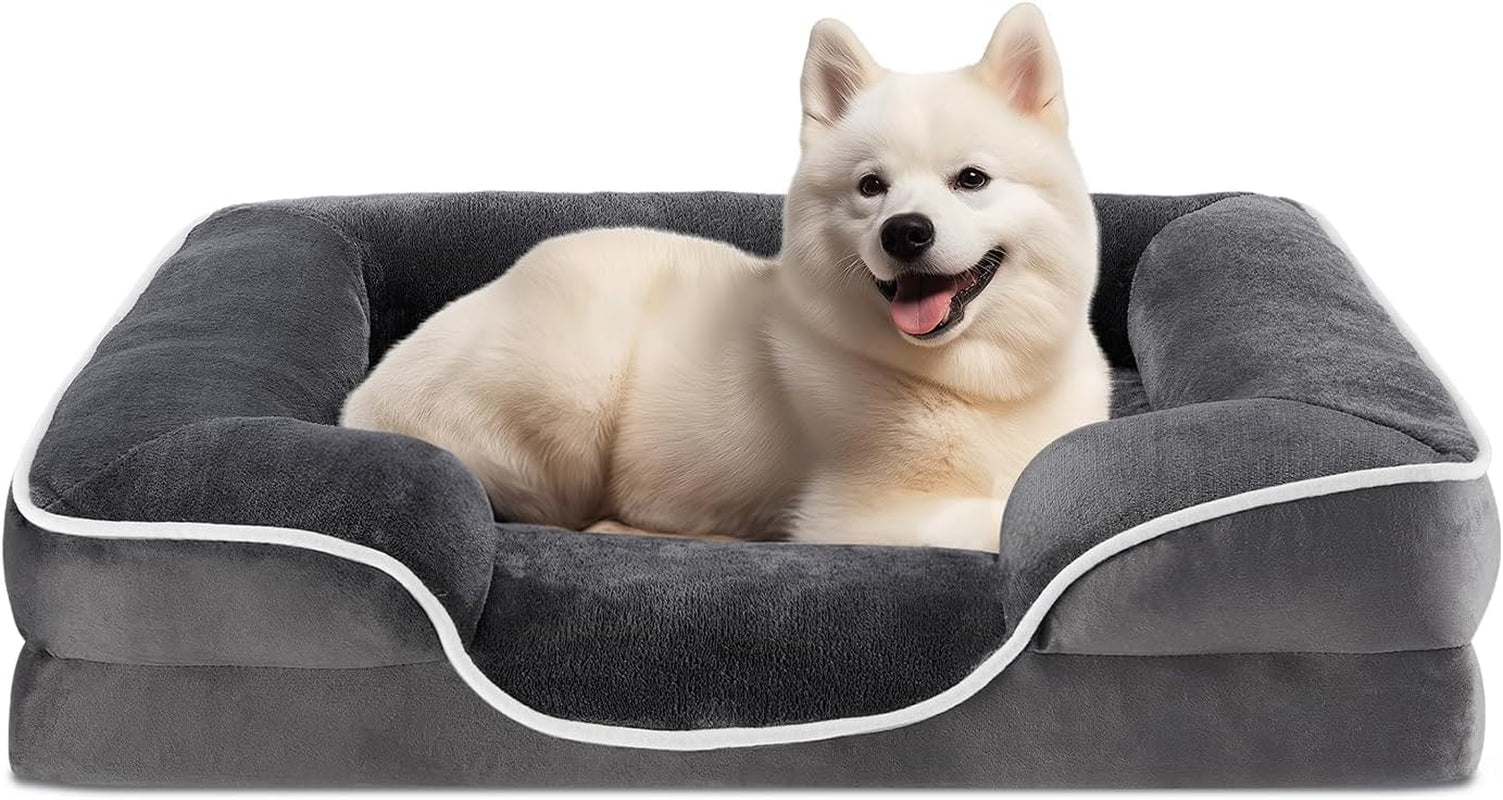 Calming Donut Bed for Dogs & Cats – Machine Washable Fluffy Faux Fur, Anti-Anxiety & Anti-Slip (24”) - Majestic Dog & Cat Pet Boutique