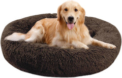 Washable Round Pet Bed – 20” Cat Bed & Small to Medium Dog Bed, Slip-Resistant - Majestic Dog & Cat Pet Boutique