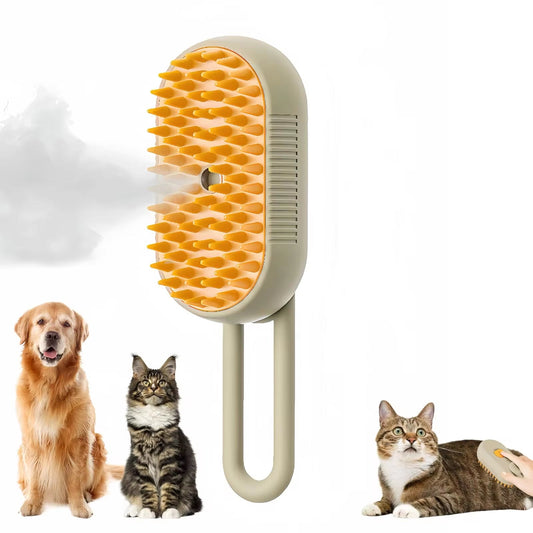 3 in 1 Pet Brush Cat Steam Brush Comb Dog Brush Electric Spray Cat Hair Brushes Massage Pet Grooming Hair Removal Combs - Majestic Dog & Cat Pet Boutique