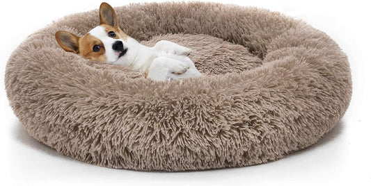 Orthopedic Dog Bed Comfortable Donut Cuddler round Dog Bed Ultra Soft Washable Dog and Cat Cushion Bed (Style 6)