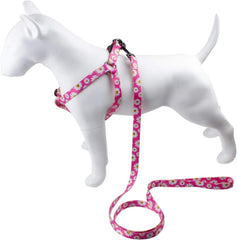 Dog Harness Leash Set Adjustable Heavy Duty No Pull Halter Harnesses for Small Medium Large Breed Dogs Back Clip Anti-Twist Perfect for Walking (XS(12"-18" Chest Girth), Daisy)